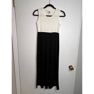 Womens Vintage Black and White Tank Dress Size 6